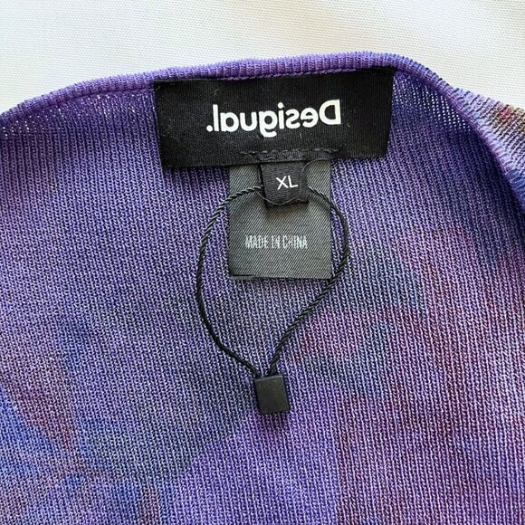 NWOT DESIGUAL SIDNEY WRAP KNIT JUMPER TOP WITH BOW - XL - Picture 10 of 15